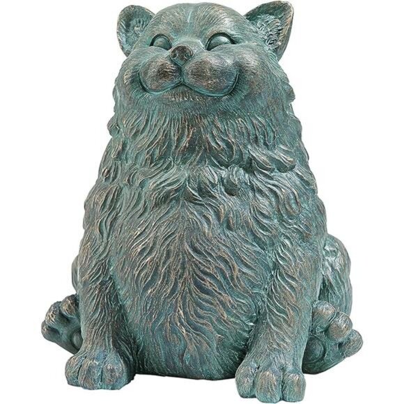 Sitting Phat Cat Statue, Multicolored - Picture 7 of 7